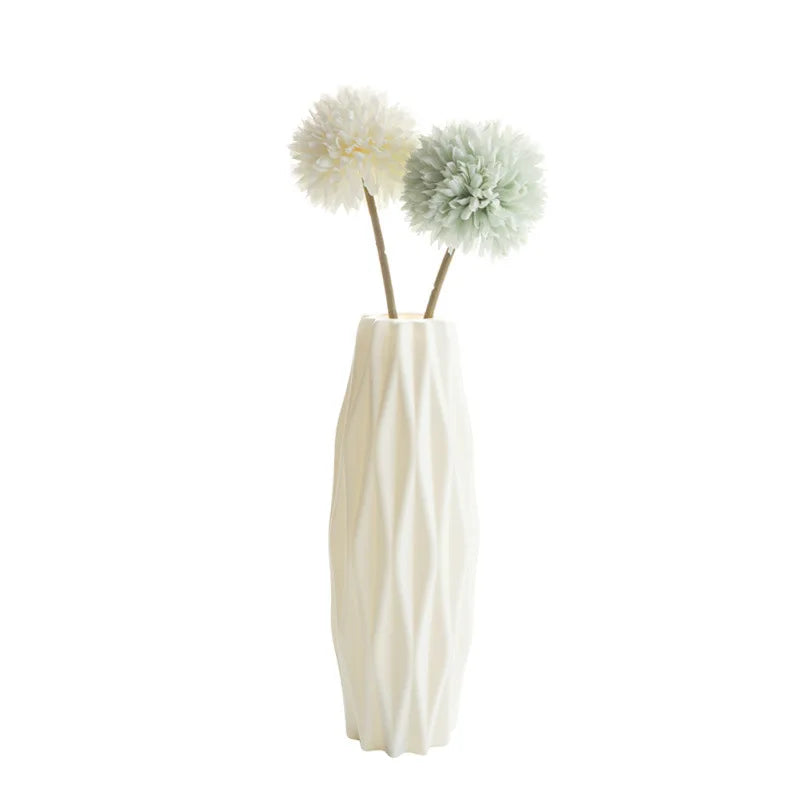 White Plastic Decorative Vase