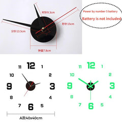 3D Luminous Digital Wall Clock