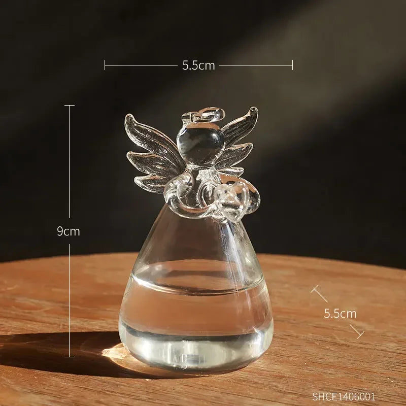 Transparent Angel Hydroponic Vase