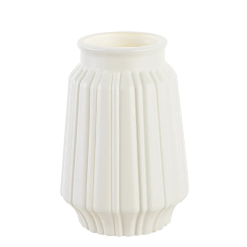 White Plastic Decorative Vase