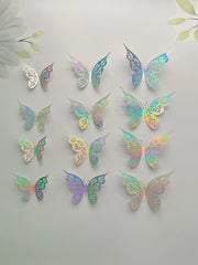 3D Hollow Butterfly Wall Stickers