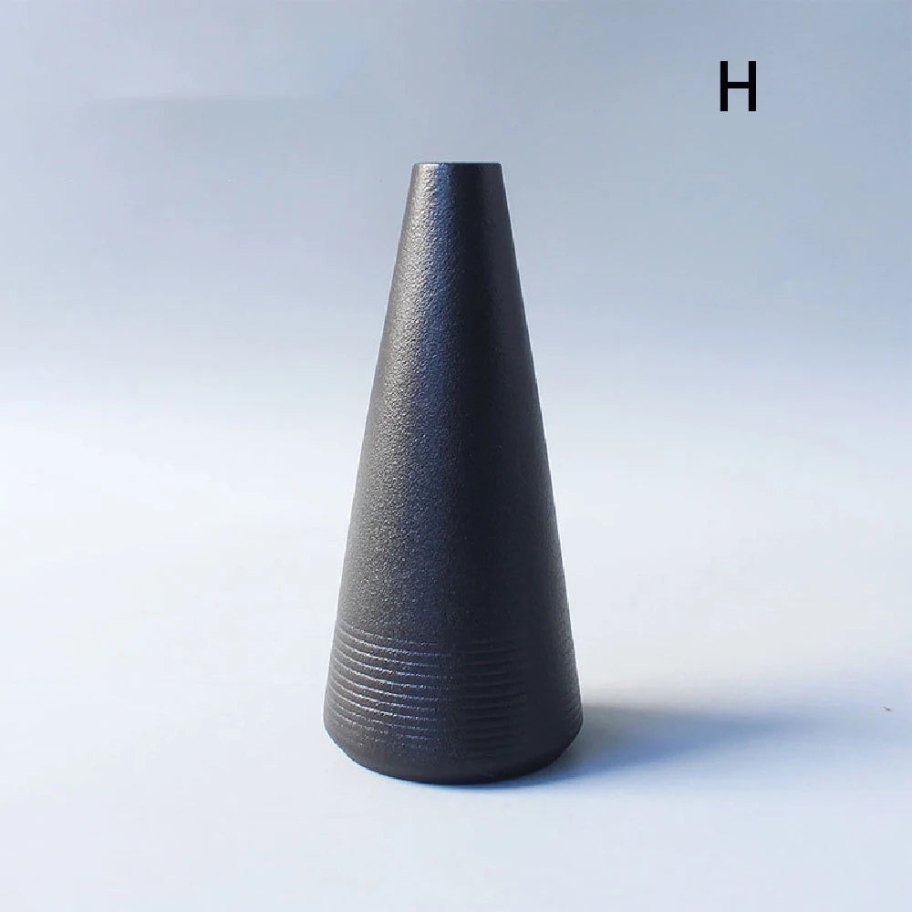 Small Ceramic Black Vase