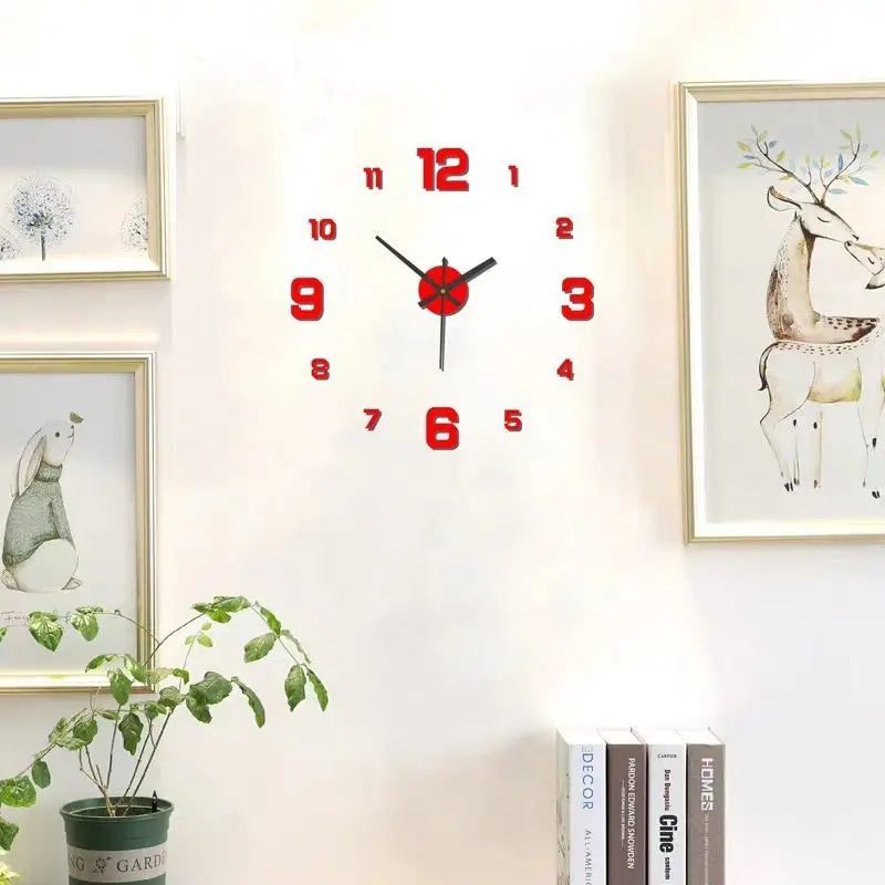 Frameless DIY Silent Wall Clock