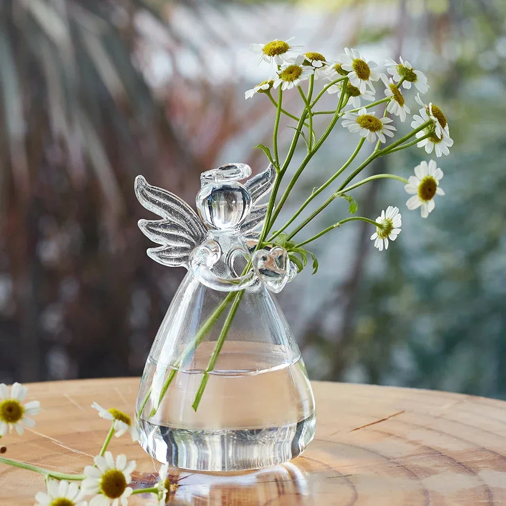 Transparent Angel Hydroponic Vase