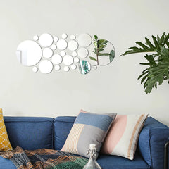 Geometric Crystal Mirror Wall Stickers