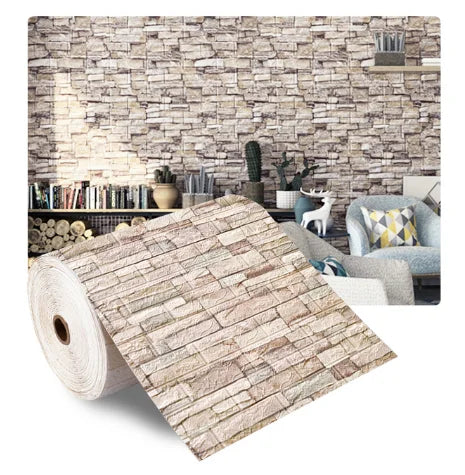 3D Foam Brick Wallpaper Sticker