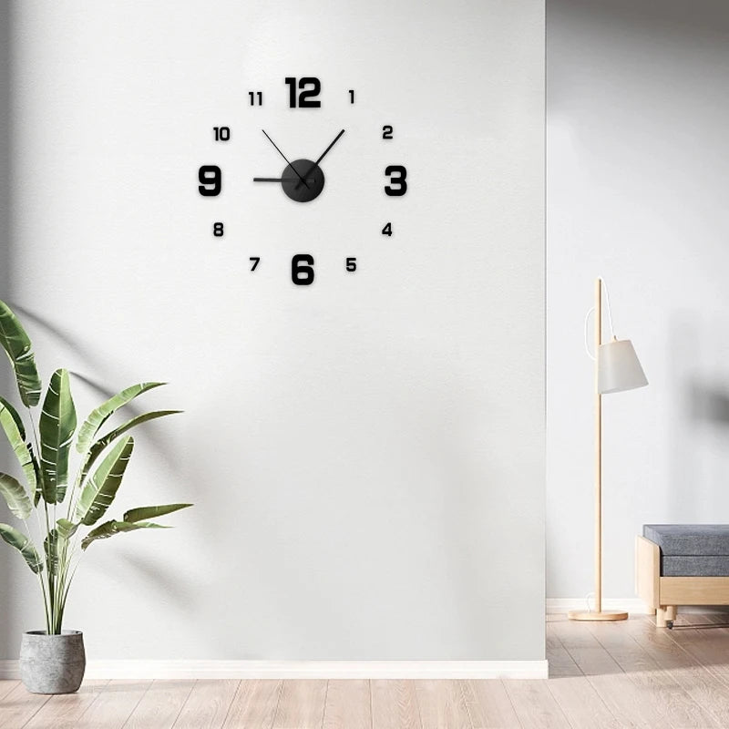 Frameless DIY Silent Wall Clock