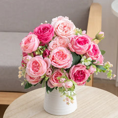 Silk Peony Artificial Flower Bouquet