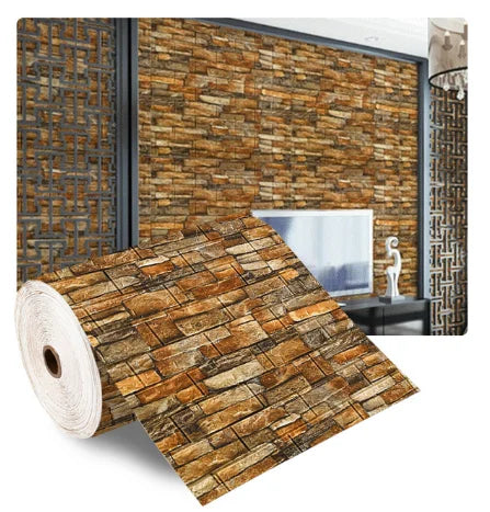 3D Foam Brick Wallpaper Sticker