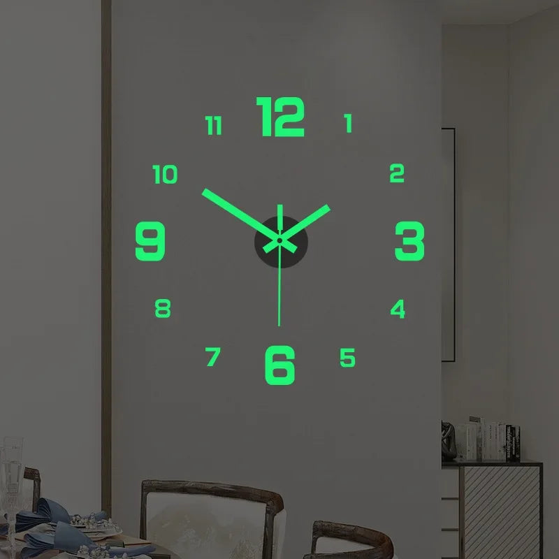 3D Luminous Digital Wall Clock