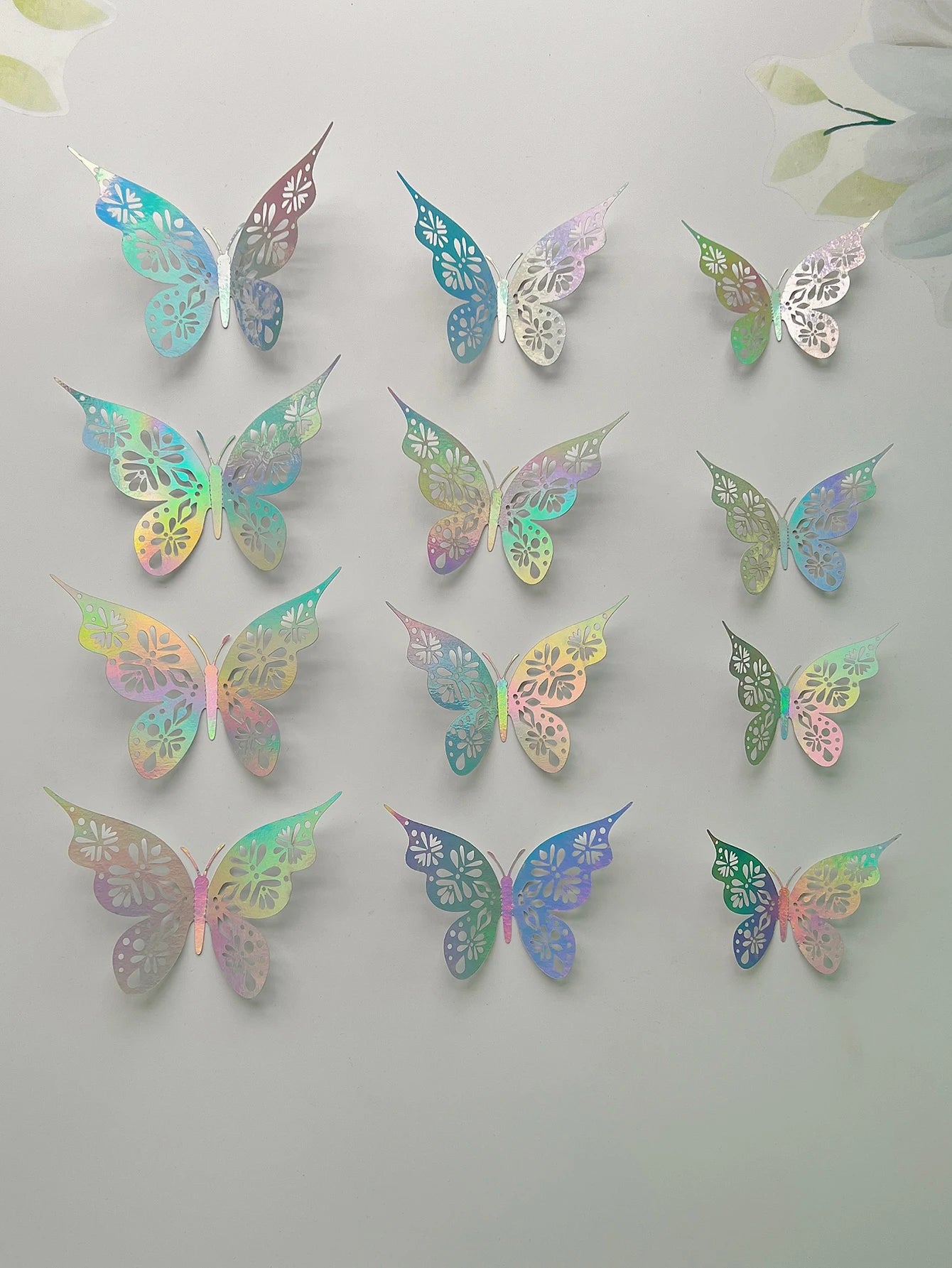 3D Hollow Butterfly Wall Stickers