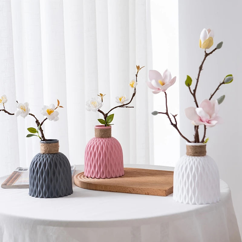 Water Ripple Plastic Vase