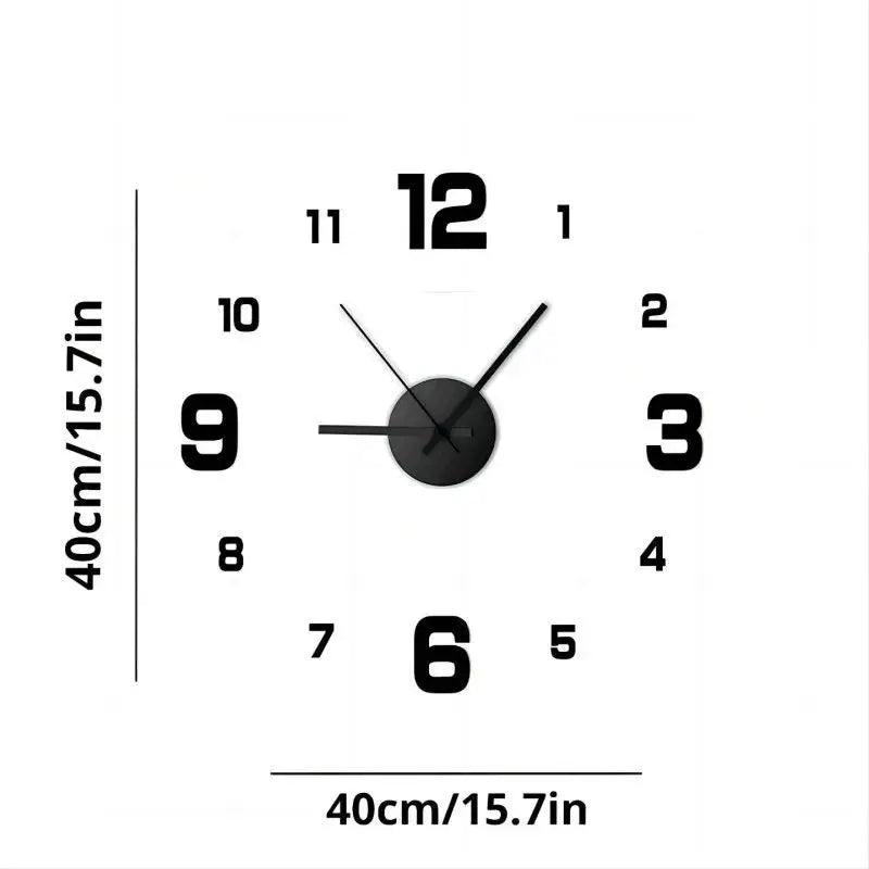 Frameless DIY Silent Wall Clock